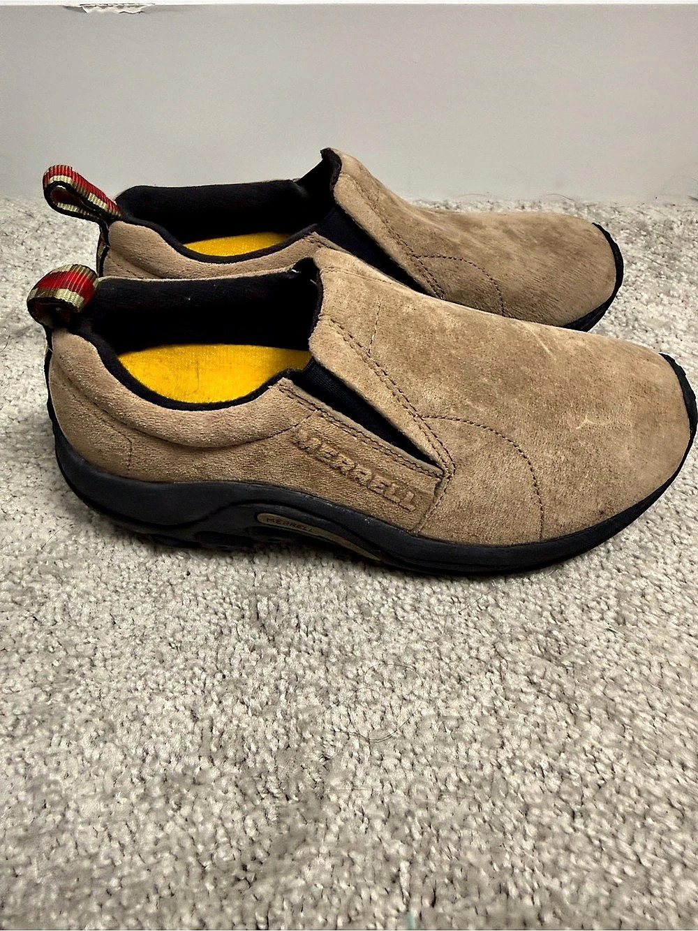 Merrell Jungle Moc Classic Taupe Slip-On Shoes US 5.5